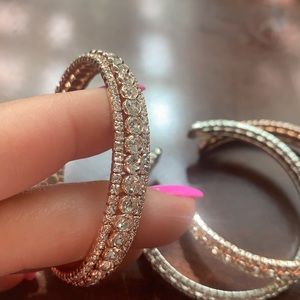 NEW rhinestone memory bend cuff